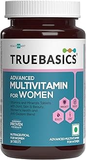 TrueBasicsAdvanced Multivitamin for Women (30 Tablets) | With Clinically Researched Ingredients | For Energy, Immunity and Joints, Maintains Hormonal Balance