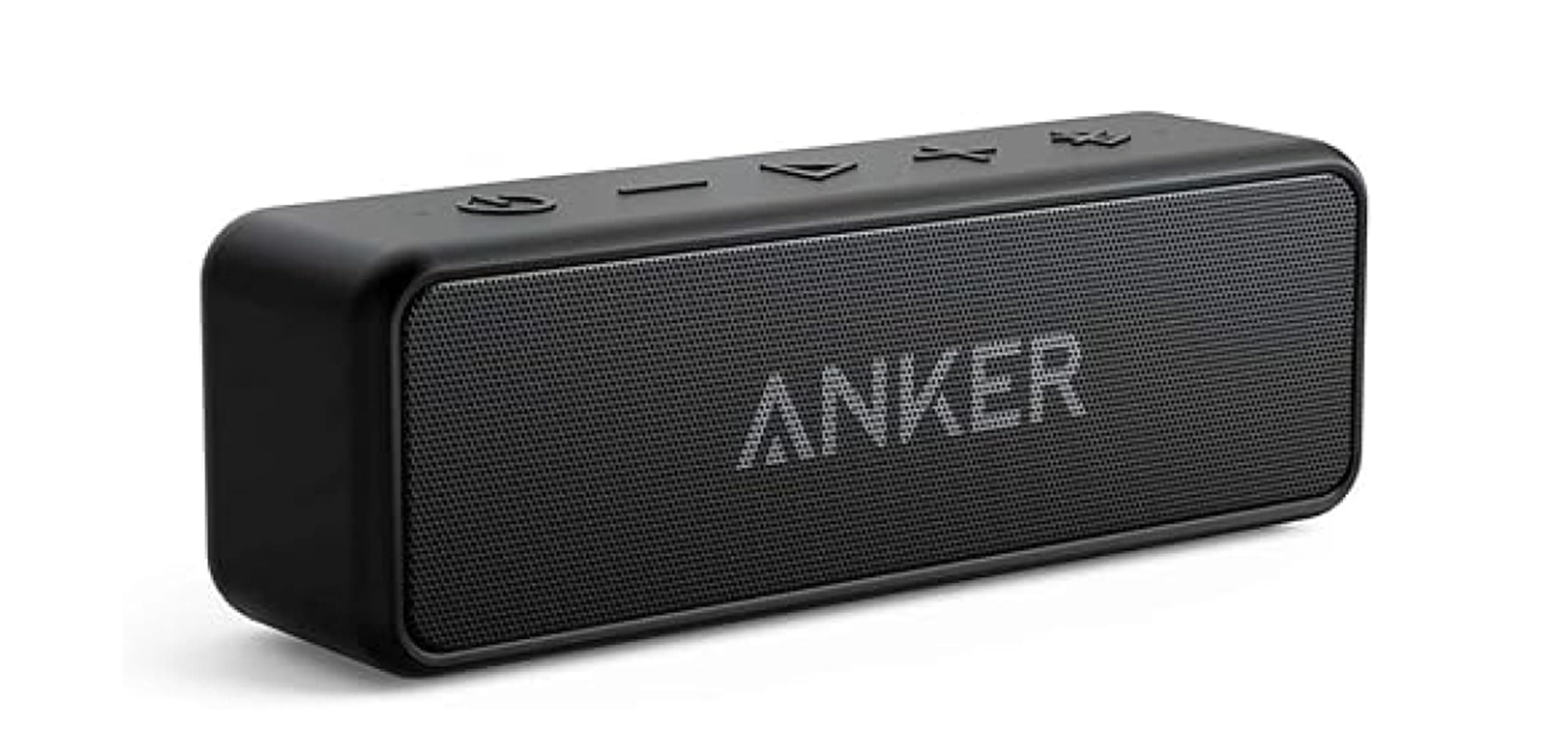 soundcore Anker 2 Portable Bluetooth Speaker with 12W Stereo Sound, BassUp, IPX7 Waterproof, 24-Hour Playtime, Speaker for Home, Outdoors, Travel