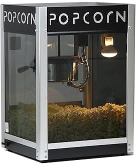 Paragon Contempo Pop 4 Ounce Popcorn Machine for Professional Concessionaires Requiring Commercial Quality High Output Popcorn Equipment, Black, (1104220)