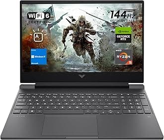HP Victus 15 Gaming Laptop, 15.6" FHD 144Hz Display, AMD Ryzen 5 7535HS, 16GB DDR5 RAM, 512GB PCIe M.2 SSD, NVIDIA GeForce RTX 2050, HDMI, Webcam, Backlit Keyboard, Wi-Fi 6, Windows 11 Home, Silver