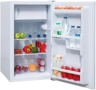 SIA LFIWH 83L White Freestanding Under Counter Fridge with 3* Ice Box, E Rated, Interior Light, Removable Shelves, 2 Year Parts & Labour Guarantee [Energy Class F]