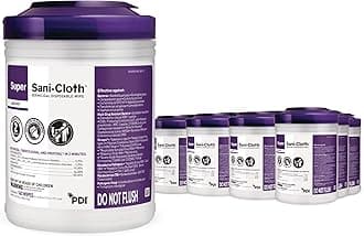 Professional Disposables Surface Disinfectant Super Sani-Cloth Wipes, 160Count