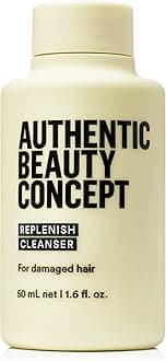 Authentic Beauty Concept Replenish Cleanser | Shampoo | Damaged Hair | Nourishes & Strengthens Hair | Vegan & Cruelty-free | Sulfate-free | 1.6 fl. oz.