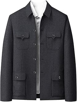 Men's Chinese-Style Zhongshan Suit for Elderly Gentlemen, Spring and Autumn Coat for Fathers and Grandfathers