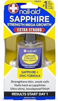 Nail-Aid Sapphire Strength Mega Growth Nail Polish, .55 fl oz