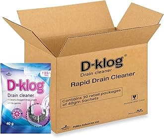Drain Cleaner Powder (40g x 30 Units), Removes Clogs, Blockages in Washbasin, Septic Tank, Sinks, Pipes within 30 mins.Drain expert | Sink cleaner| Toilet Cleaner