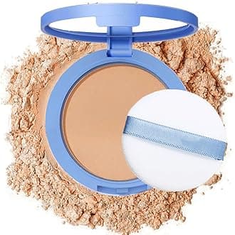Oil Control Face Pressed Powder,Matte Smooth Flawless Setting Powder Makeup,Waterproof Long Lasting Finishing Powder,Cruelty Free Lightweight Face Cosmetics,0.35Oz(PURE BEIGE)