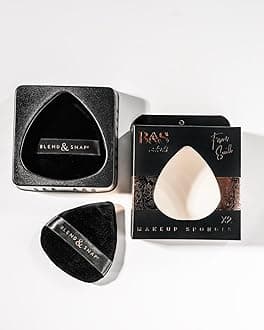 Blend & Snap Mini Makeup Sponge (2 pack) – Small Beauty Blender for Concealer, Contour & Under Eyes | Use Dry | Soft, Reusable, Travel-Friendly Precision Blender