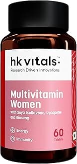 - Multivitamin For Women (60 Tablets) | With Zinc, Vitamin C, Vitamin D, Multiminerals & Ginseng Extract