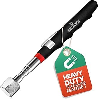 NoCry Heavy Duty Magnetic Grabber Tool with 25lb Pull Force; Extendable up to 30in; Has a Comfortable, Cushioned Handle and a Convenient Pen Pocket Clip