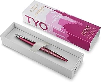 Parker Jotter Ballpoint Pen | Special Edition | Tokyo Pink CT | Medium Point with Blue Ink | Gift Box