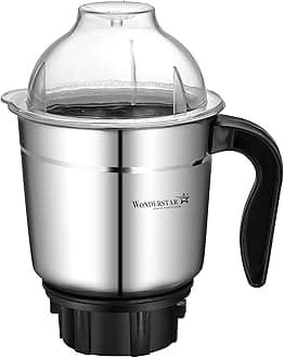 wonder star dry jar for bosch truemixx 1000 watts mixer grinder || stainless steel body || unbreakable polycarbonate cover || nylon base || side 2 locks || 4teeth nylon coupler
