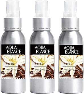 Fragrant Room Spray, Vanilla, 3 x 3.4 fl oz, Air Fresheners Odor Eliminator for Home, Bathroom, Concentrated Room Spray