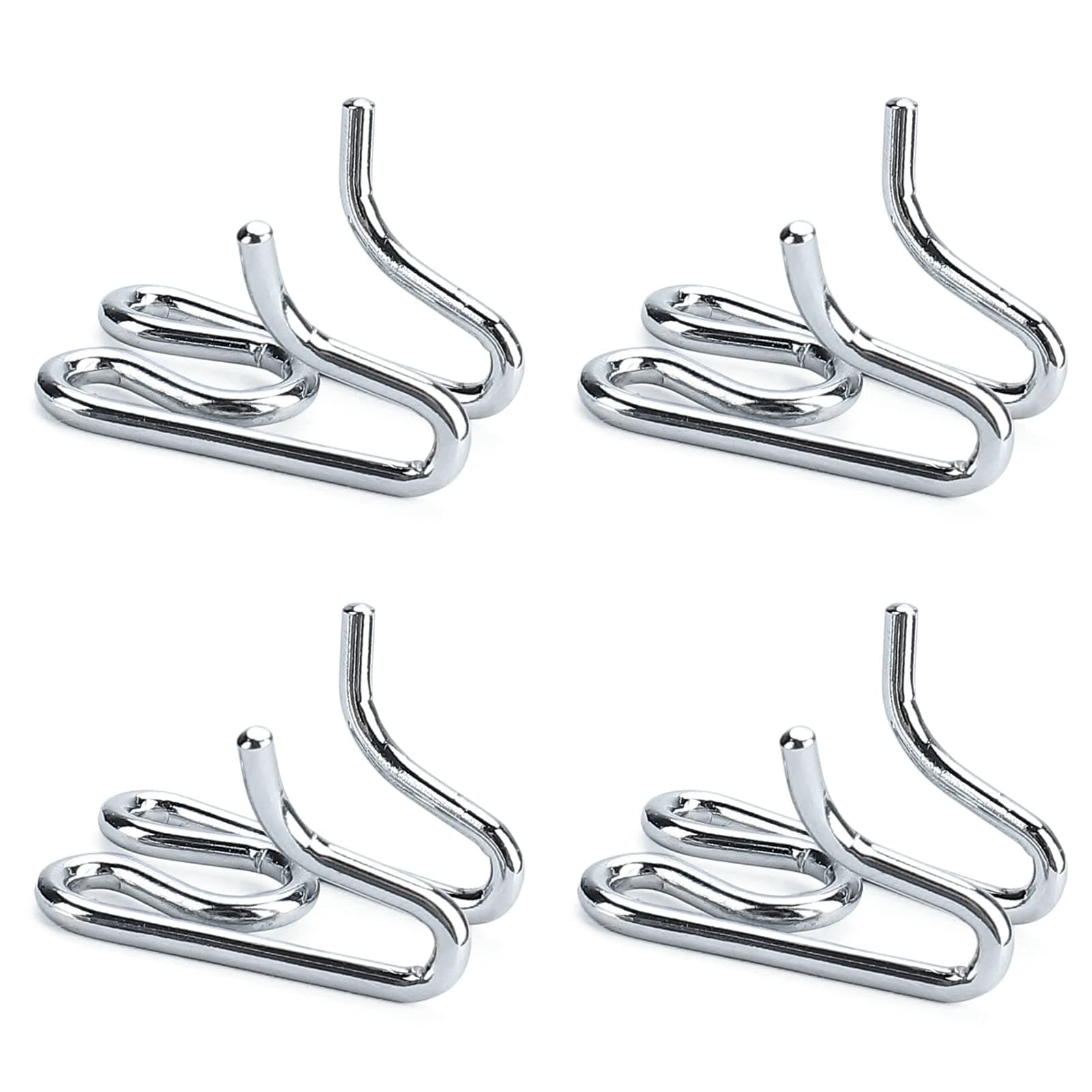 Dog Collar Extra Links Designed for Training Collars (4 Pack) Steel Chrome Plated Dog Training Collar Links (2.25mm, Silver)