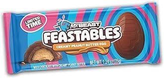 Mr.Beast Feastables Creamy Peanut Butter Egg, Limited Time Milk Chocolate, 35gm
