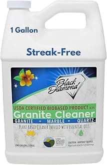 Black Diamond Stoneworks Granite Counter Cleaner: USDA Certified BIOBASED- Safe for Granite and other stone countertops. Safe for food contact formula to keep your countertops looking fresh and clean!