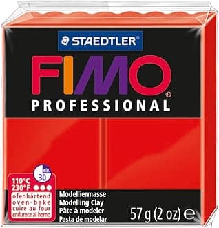 Staedtler Fimo Professional Soft Polymer Clay, 2 oz, Red (EF8005-200)