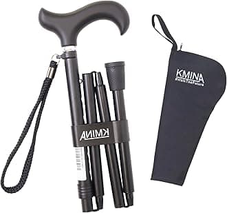 KMINA - Folding Cane, Stick for Men, Stick for Women, Stick for Men, Walking Stick for Elderly, Folding Cane, Height Adjustable