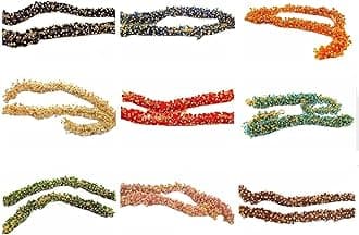 Pearl loreals in 9 Colors Combo(Pearl White- Red-Green- Black-Blue-Maroon-Orange-Pink-Clear-) for Jewellery Making Crafts