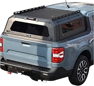 Pickup High Hard Top Steel Camper Shell Tonneau Cover Truck Toppers Canopy Compatible for Great Wall Poer Maxus F150 T60 T70 T90, liujiali2001