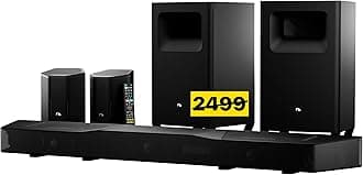 Nakamichi Shockwafe Wireless 11.2.6 Ch Soundbar System w Dolby Atmos/DTS:X, Upgraded Dual 10” Subs, Bipolar Surrounds, 6 Discrete Height Channels, 2300 Watts Max Output