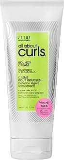 ALL ABOUT CURLS Bouncy Cream | For Curly Hair Styling | Moisturize, Define & Enhance Texture | Reduce Frizz & Boost Shine | Soft Definition | Vegan & Cruelty Free | Sulfate & Paraben Free