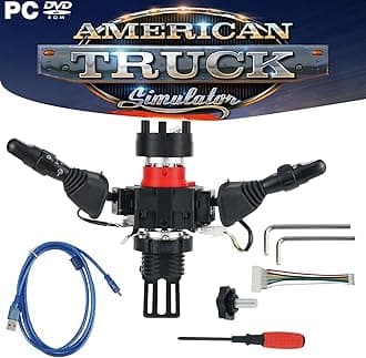 Obokidly Upgrade Type DIY Racing Simulator Steering Wheel Turn Signal Wiper Lever Switch For Logitech Thrustmaster 300 (Upgrade Type-For Thrustmaster 300, Black)