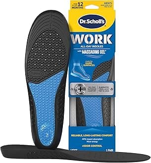Dr. Scholl's Comfort and Energy Work Insoles for Men, 1 Pair, Size 8-14