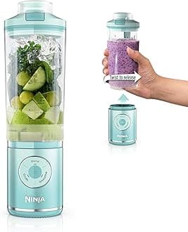 Blast Max, Portable Blender + Twist & Go, Personal Smoothie, Blend, Ice Crush, 3 Programs, Cordless, 22oz removable Vessel, Dishwasher Safe, Leakproof, Sea Glass, BC251MT