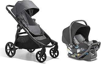 Baby Jogger City Select 2 Single-to-Double Modular Travel System, Includes City GO 2 Infant Car Seat, Radiant Slate