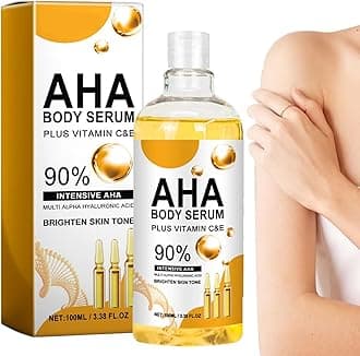 Generic Ahas Body Serums Plus Vitaminss C & E, Exfoliation Skin Care, Fruit Acid Face and Body Serums, 100ml Repairing Rejuvenating To Improve Dry Dull Skin, Even Skin Tone