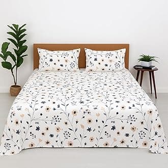 King Bed Sheet Sets Ultra Soft Breathable Flower Bed Sheets with 2 Pillow Covers | 100% Microfiber Bedding Sheets (Ditsy Floral)