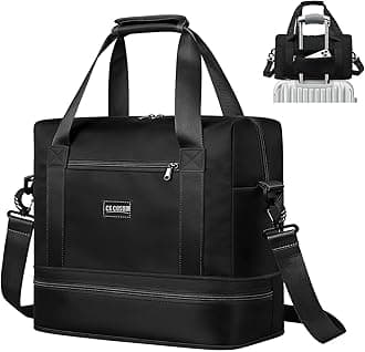 Travel Bag, Overnight Bag with Shoes Compartment & Wet Pocket, Weekend Bags for Water Resistant Haspital Bag Gym Duffle Bag Women Men Holdall Bag, for Ryanair Cabin Bags 40x30x20