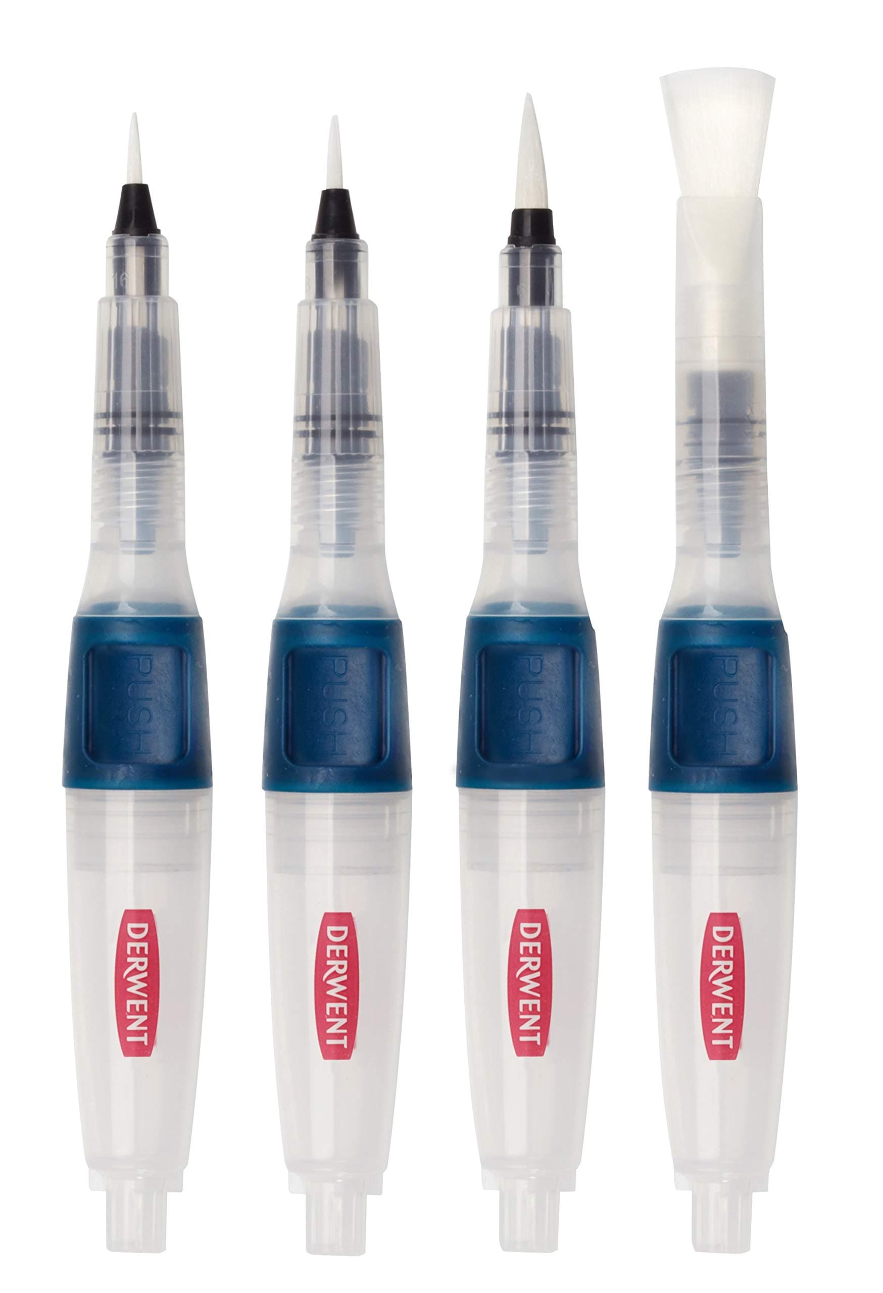 Derwent PUSH BUTTON WATERBRUSH SET/4