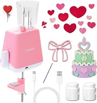 Caydo French Knitting Machine, Electric i Cord Knitting Machine, Knitting Mill i-Cord Knitter Machine, Automatic Knitting Wool to i-Cords, DIY Crochet Machine for Adults&Kids(Patented)