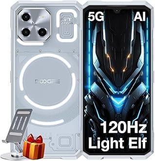 DOOGEE Blade GT AI 5G Rugged Phone Unlocked,LED Light Effect,6nm D7050 CPU,32GB+256GB/2TB,10.5mm Ultra-Thin Android 14 Rugged Smartphone,6.72" FHD+120Hz,48MP,5500mAh+18W,NFC/Face ID/Fingerprint/WiFi6