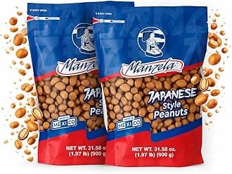 Crunchy Japanese-Style Flavor Peanuts | Large 900g Resealable Bag, Mexican Favorite with a Japanese Twist, No Artificial Flavors, Perfect for On-the-Go or At-Home Snacking, Size 900 Gr, 2-Pack