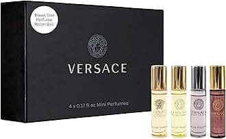 Versace Perfume for Women Variety Mini EDT Rollerball 4-Piece Gift Set – 0.17 Ounce Each