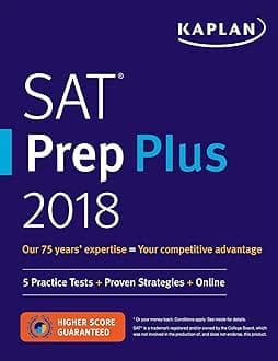 SAT Prep Plus 2018: 5 Practice Tests + Proven Strategies + Online (Kaplan Test Prep) Paperback Paperback – 6 June 2017