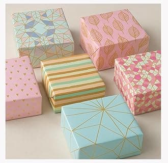 Pack of 6, Gift Wrapping Paper Sheet - Gift Paper - Gift Wrap Roll - Premium Design Paper Sheet for Gift Packing, Mix, Multicolor