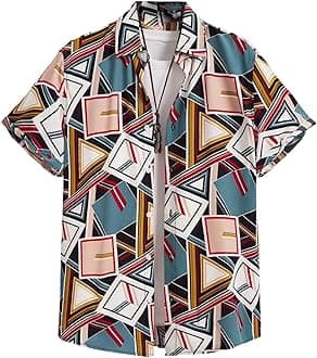 Leriya FashionShirt for Men | Casul Stylish| Men's Printed Regular Fit | Half Sleeve | Formal Shirt for Man | Summer-Button Down