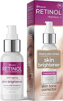 Retinol Skin Brightener – The Original Retinol Brand – Skin Tone Corrector Smooths & Rejuvenates Face for Healthy Glow – Minimizes Fine Lines & Wrinkles with Plant & Fruit Extracts, Vitamin A, C & E