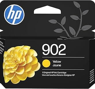 HP 902 Yellow Ink Cartridge | Works OfficeJet 6950, 6960 Series, OfficeJet Pro 6960, 6970 Series | Eligible for Instant Ink | T6L94AN