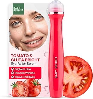 Advanced Eye Roller Serum - Hydrating Serum, Intensive Dark Circles Under Treatment, Puffiness Reducer, Brightener For Radiant Skin Tomato & Glutathione (15 Ml)