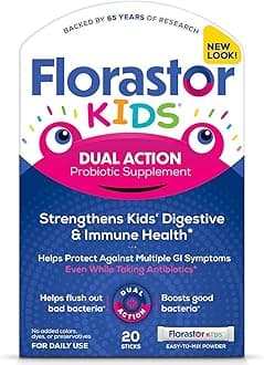 Biocodex Florastor Kids Probiotic Sachets, 20 Count