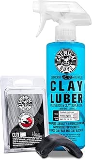 Chemical Guys CLY_KIT_1 Heavy Duty Clay Bar and Luber Synthetic Lubricant Kit, 16 oz, 2 Items, Black
