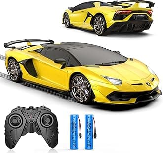 Remote Control Car for Lamborghini, Officially Licensed 1:16 Scale Lambo Hobby Rc Cars with Headlight, 2.4GHz Race Car Toys for Boy Girl 4-12 Years Old, 12Km/h, Birthday Gift