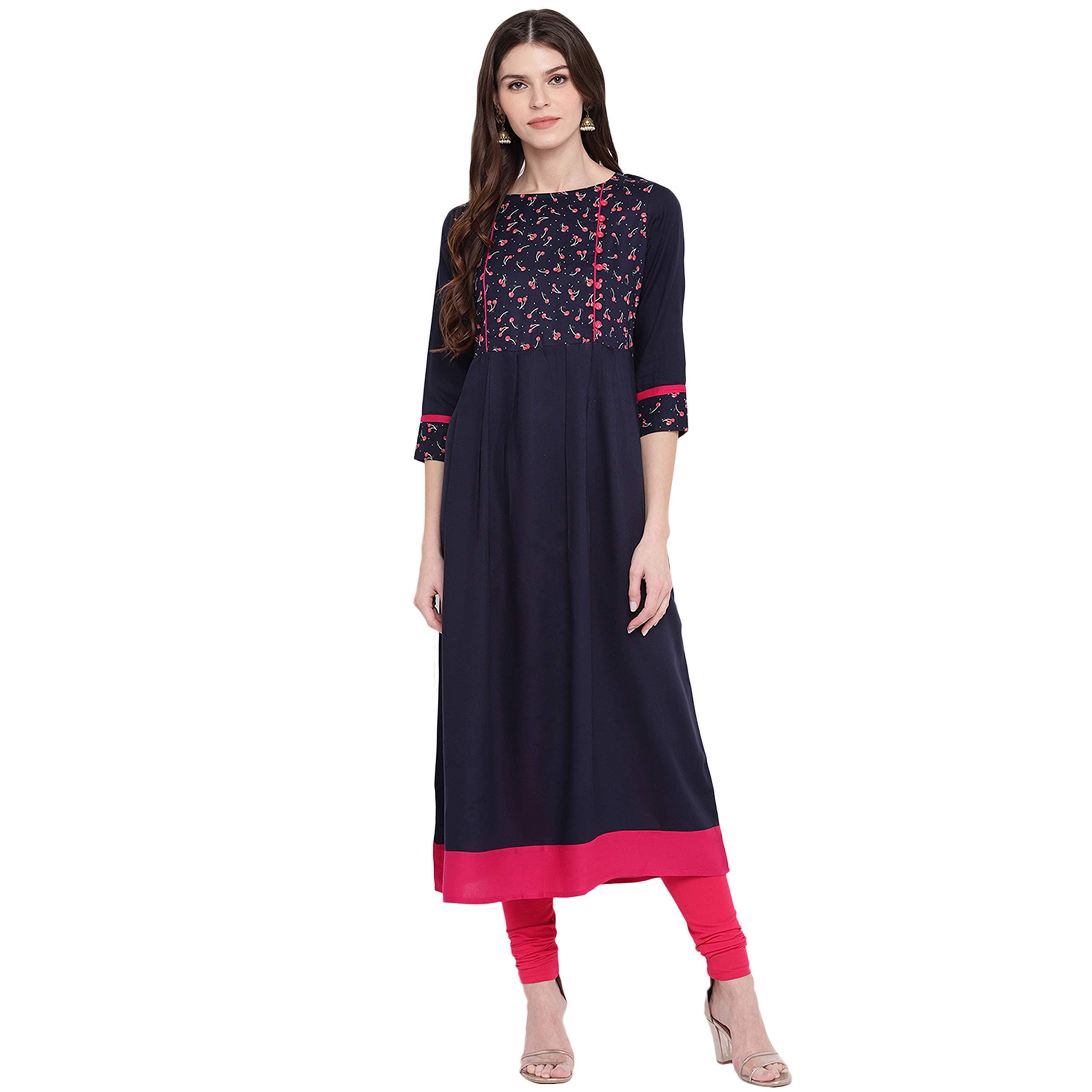 Women's Rayon Regular Kurta