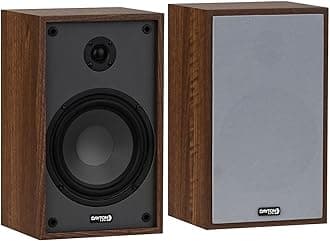 Classic B65 Bookshelf Speakers, 6.5" Woofer & 1" Tweeter, Passive 2-Way Design, 60W RMS, for Music, TV & Home Audio Systems – Wood