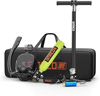 SMACOScuba Tank with Sub-Mask Mini Scuba Tank 0.5L Provide About 6 Minutes Underwater Breath Within 30ft Diving Depth, Small Scuba Tank Diving Tanks for Shallow Water Diving